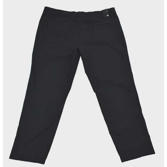 Adidas Golf Go-To 5 Pocket Men's Pants Size 40X30 Black Primegreen Tapered Fit - Picture 10 of 15